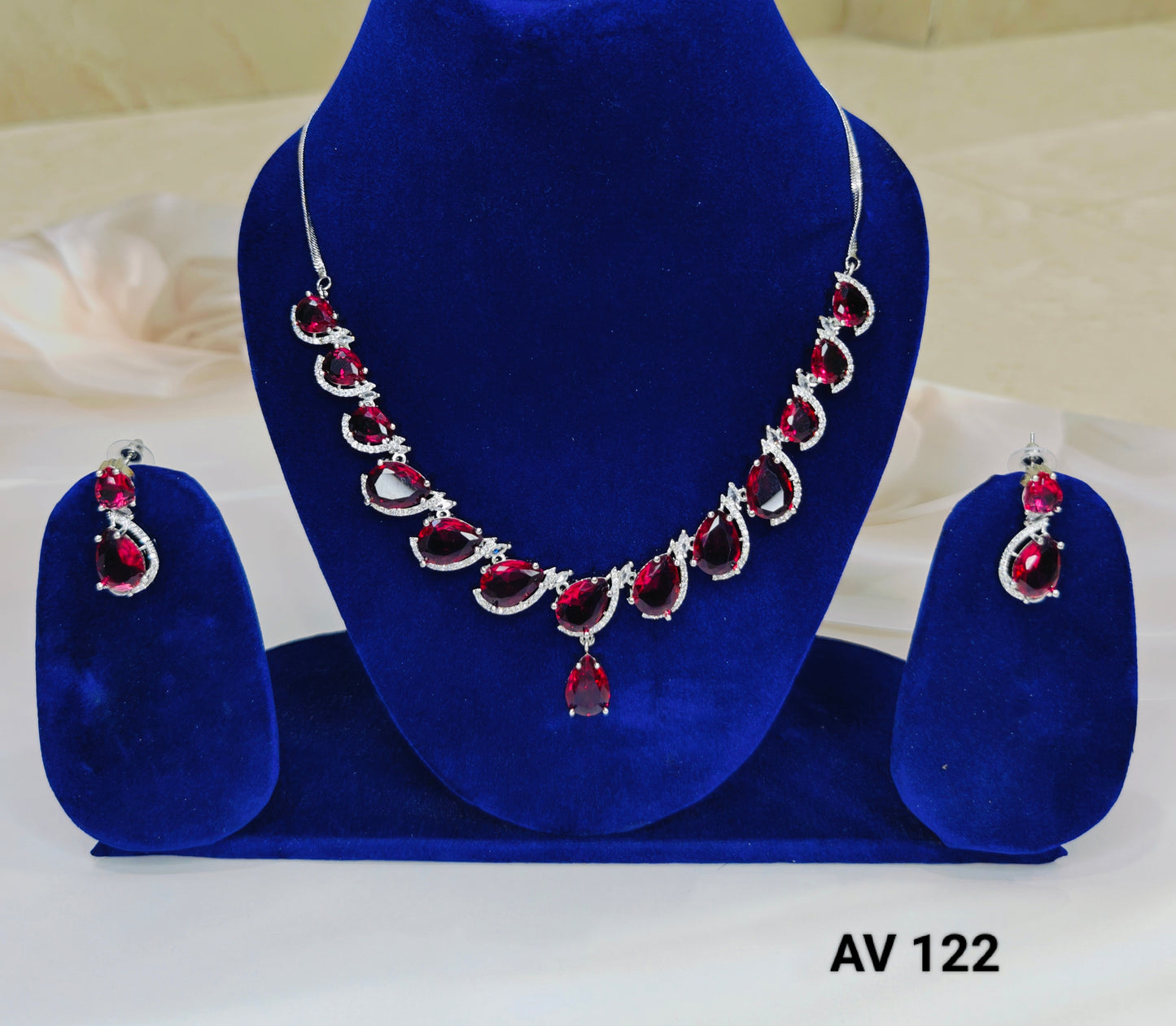 AD Necklace Stone - Red