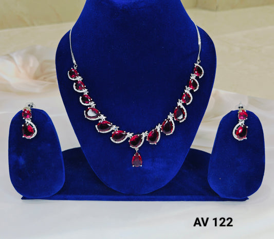 AD Necklace Stone - Red