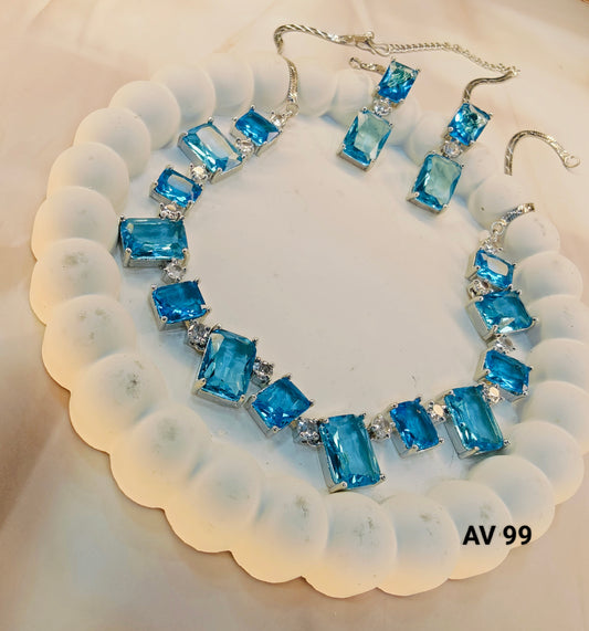 Aqua Blue AD Choker