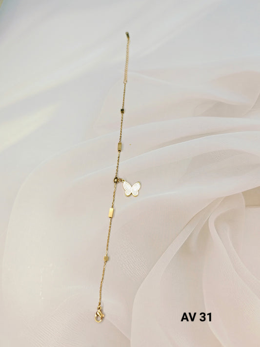 Butterfly Waterproof Single Anklet