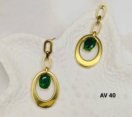 Emerald Drop Earrings