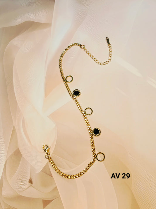 Fancy Gold - Plated Anklet