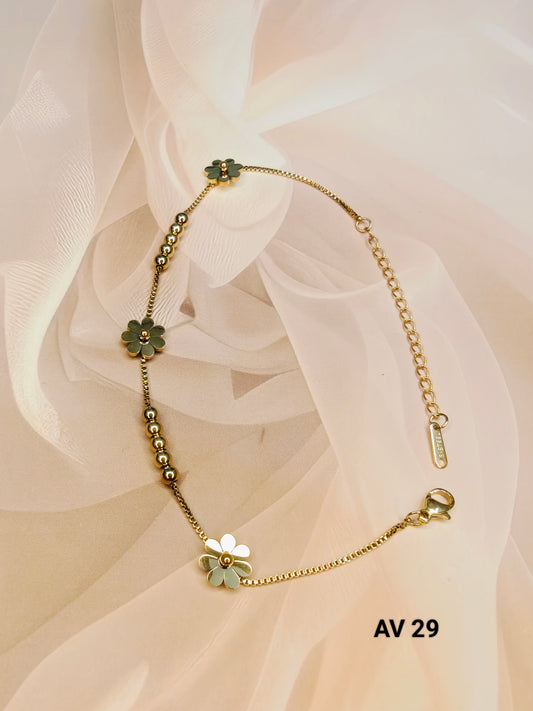 Floral Anklet