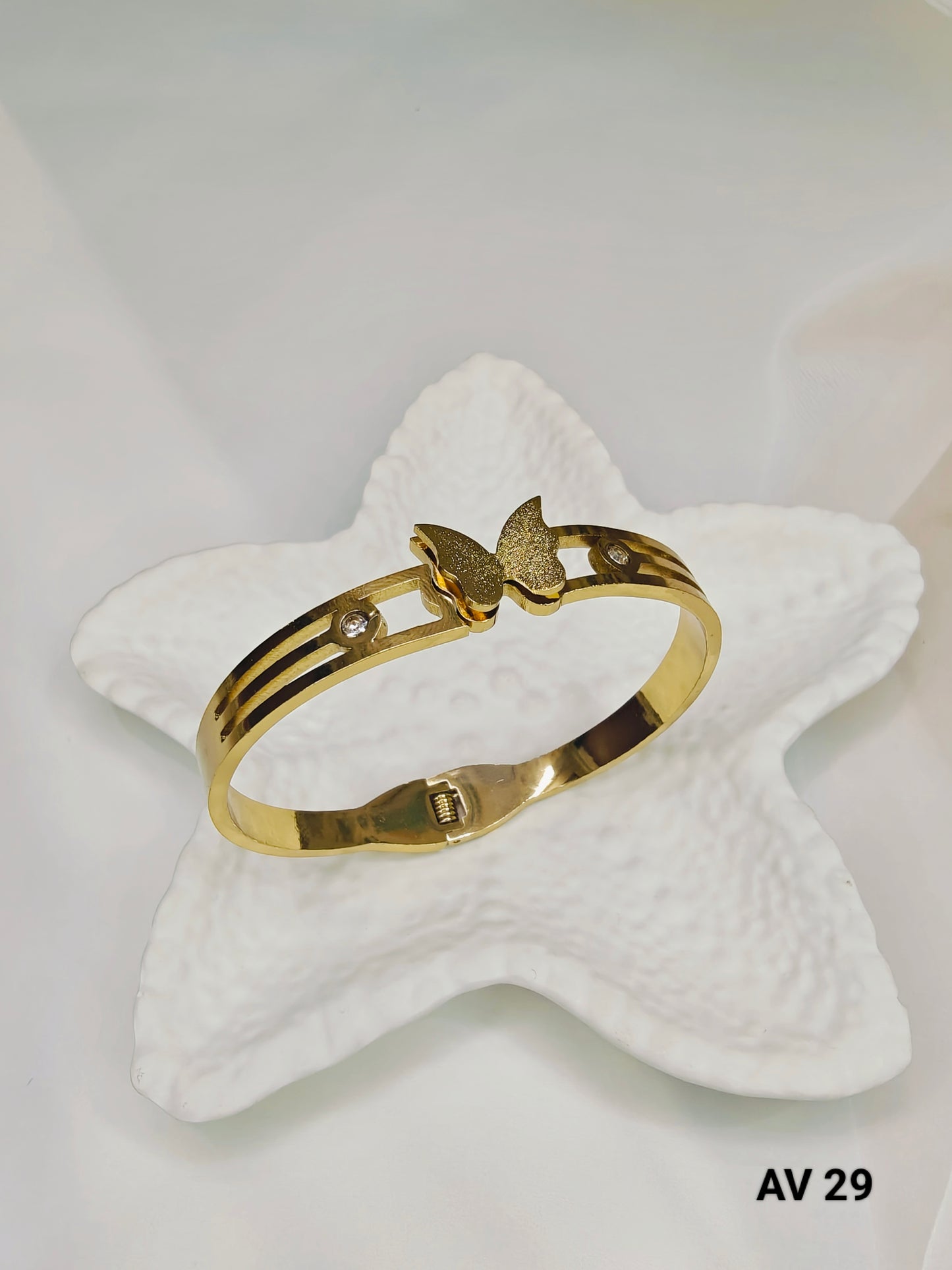 Bangle-Style Butterfly  Bracelet