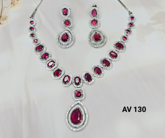 Rani Pink AD Necklace