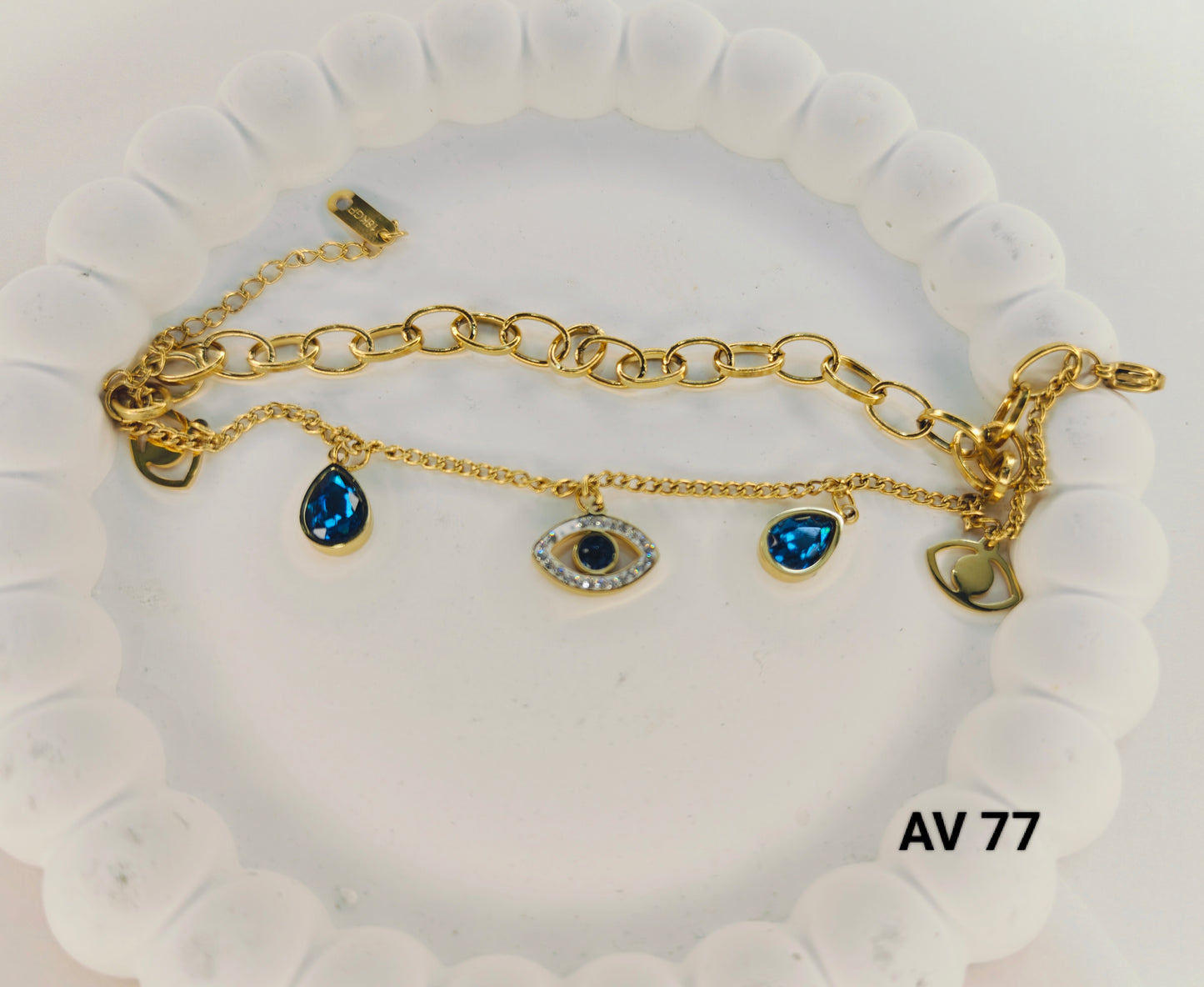 Evil Eye Blue Stone Bracelet