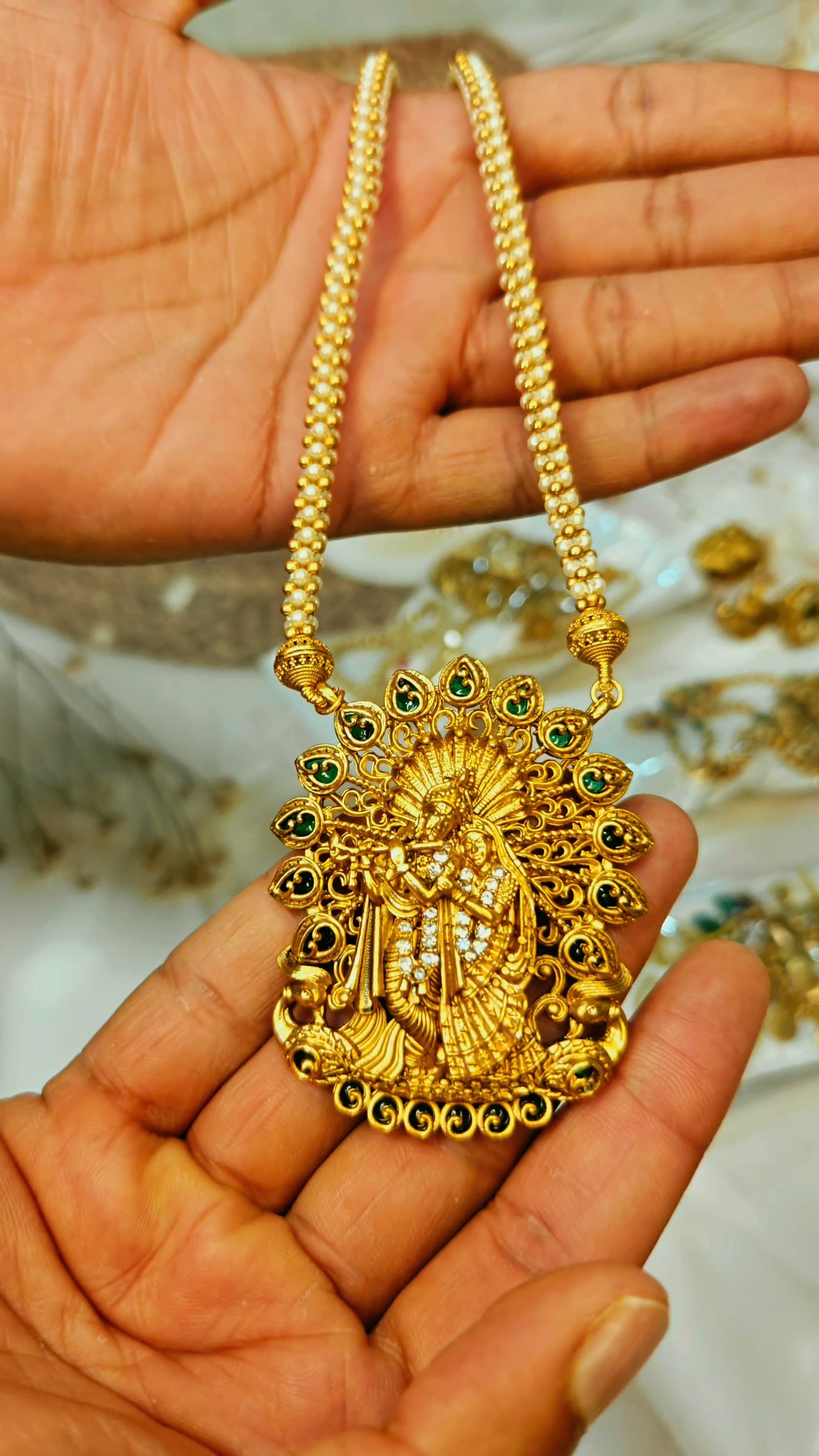 Radha Krishna Long Necklace