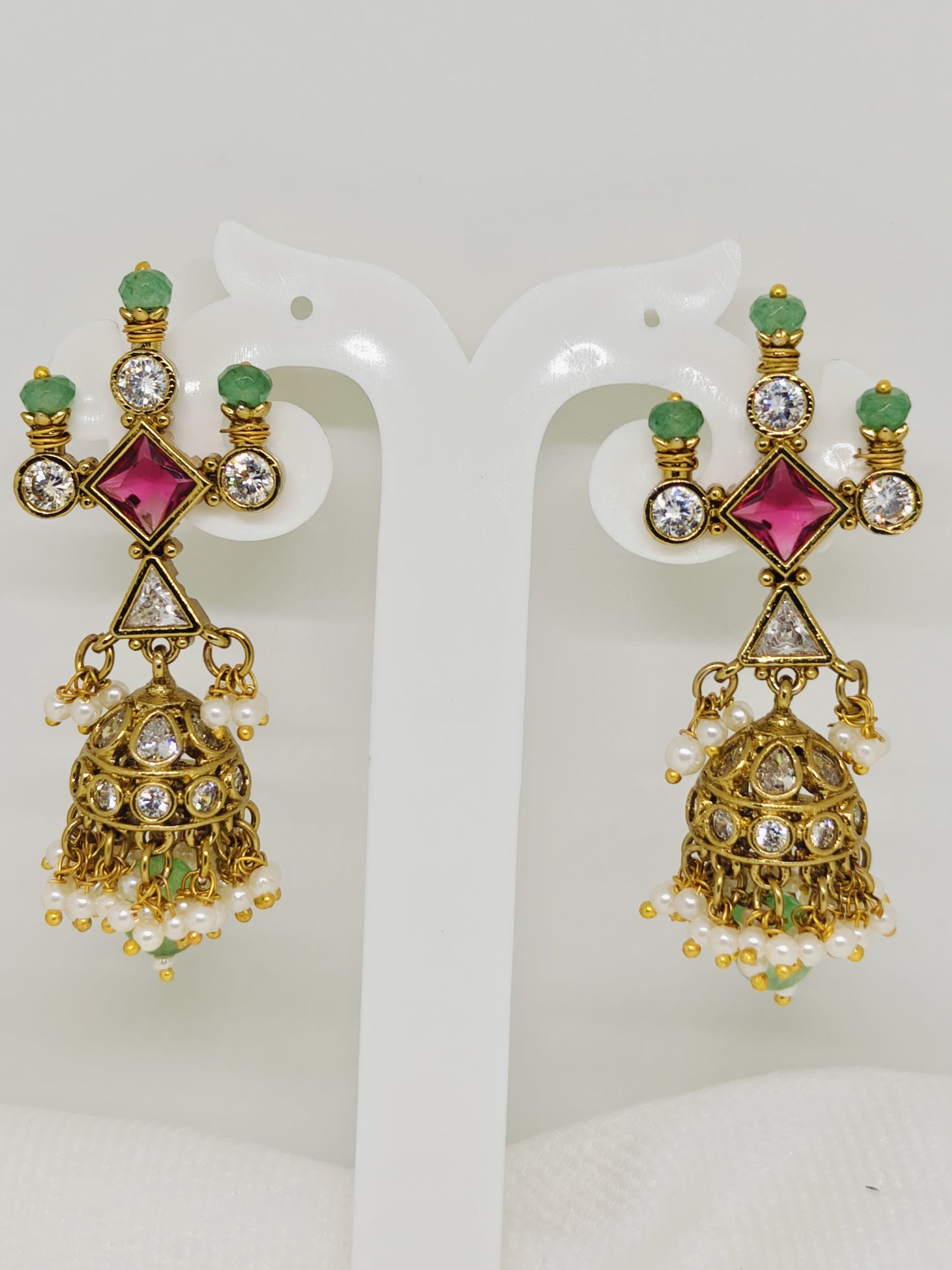 Jadau Kundan Jhumkas