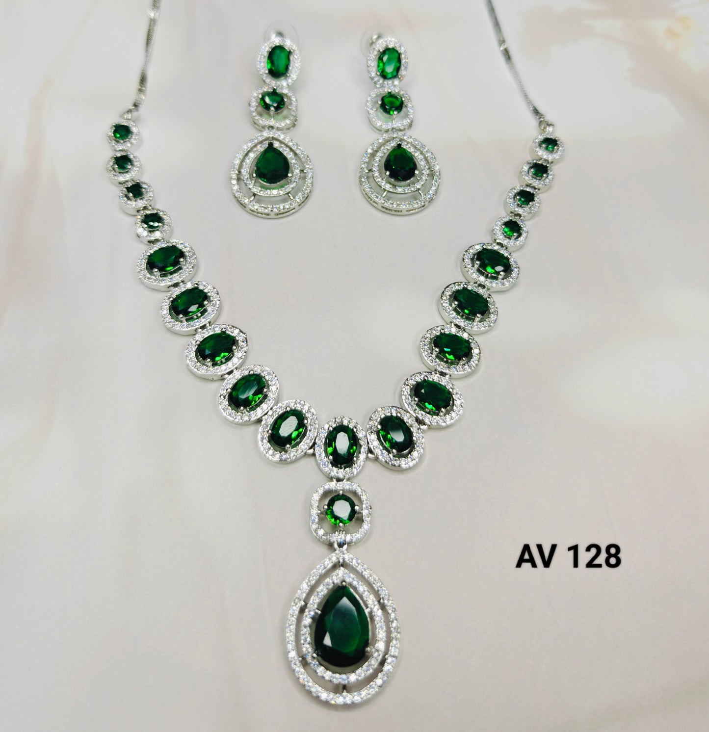 Dark Green AD Necklace