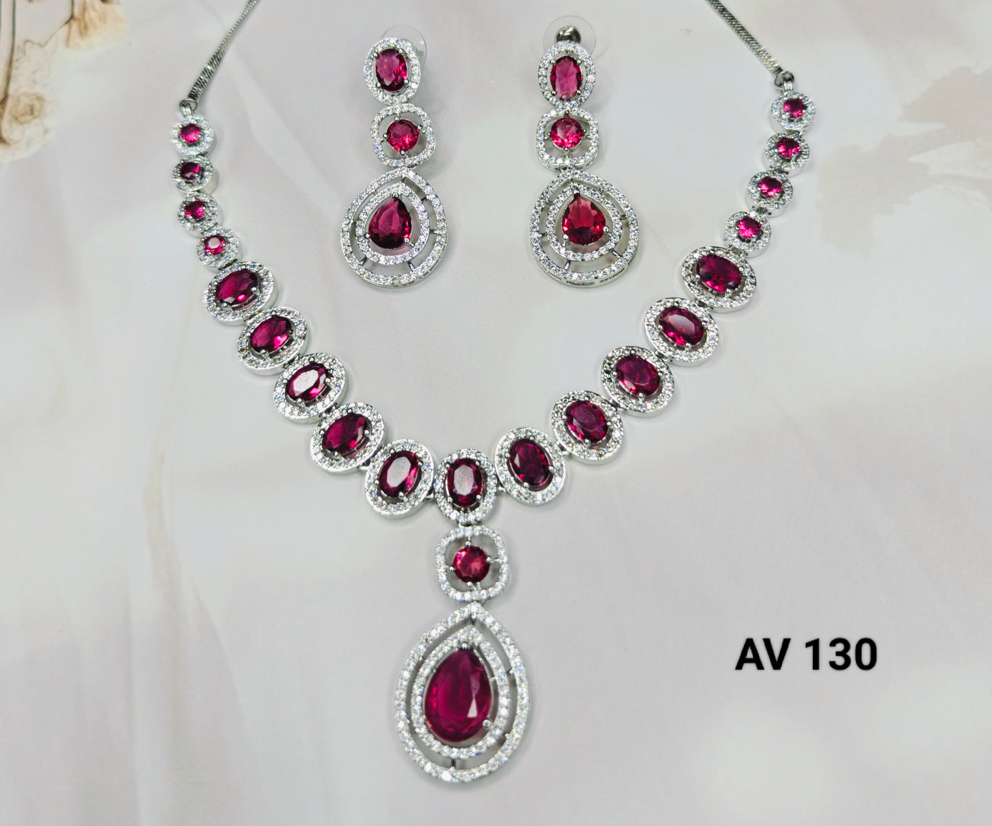Rani Pink AD Necklace