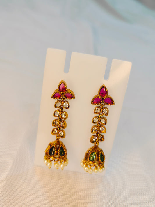 AD long Jhumkas