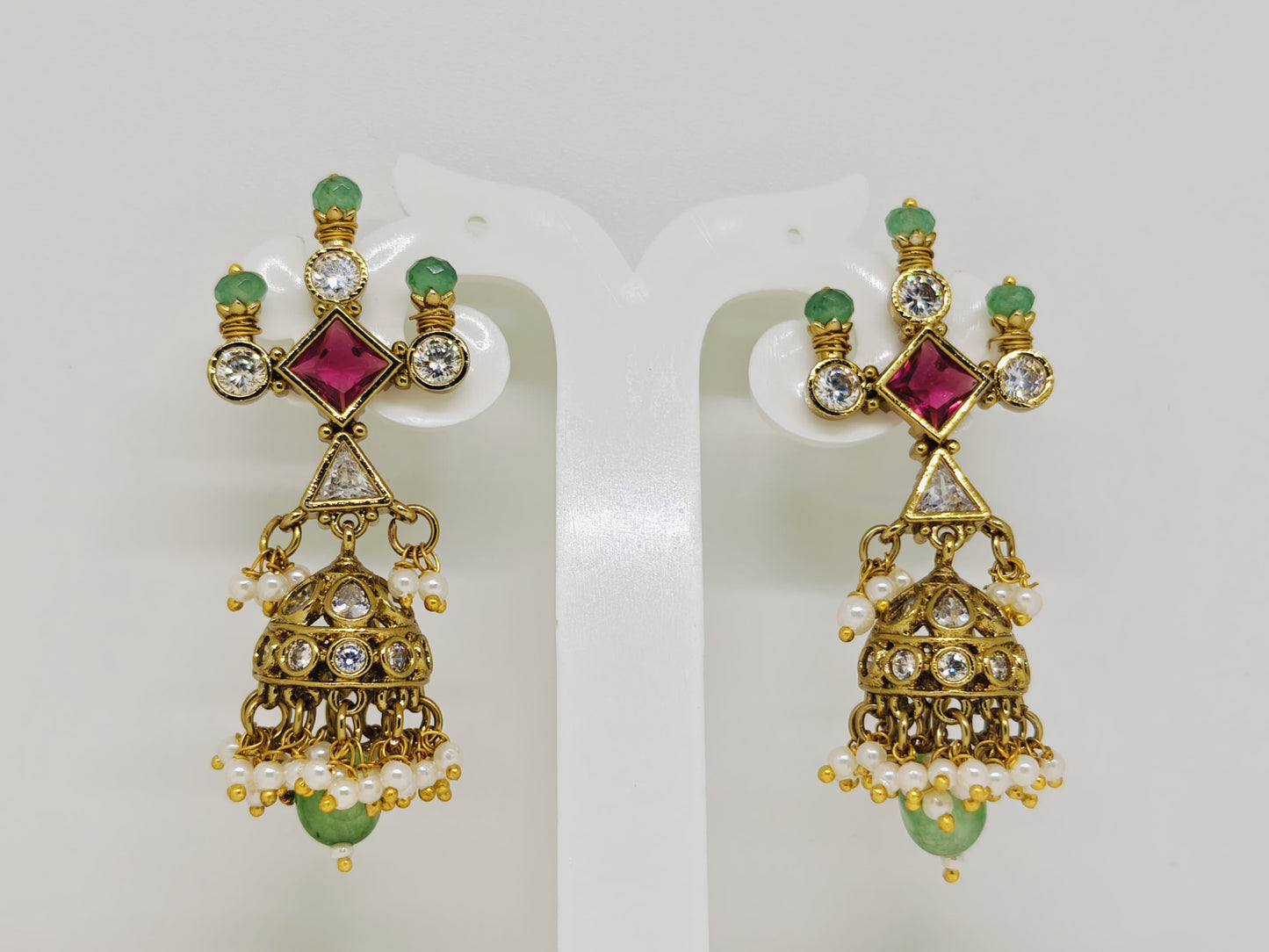 Jadau Kundan Jhumkas