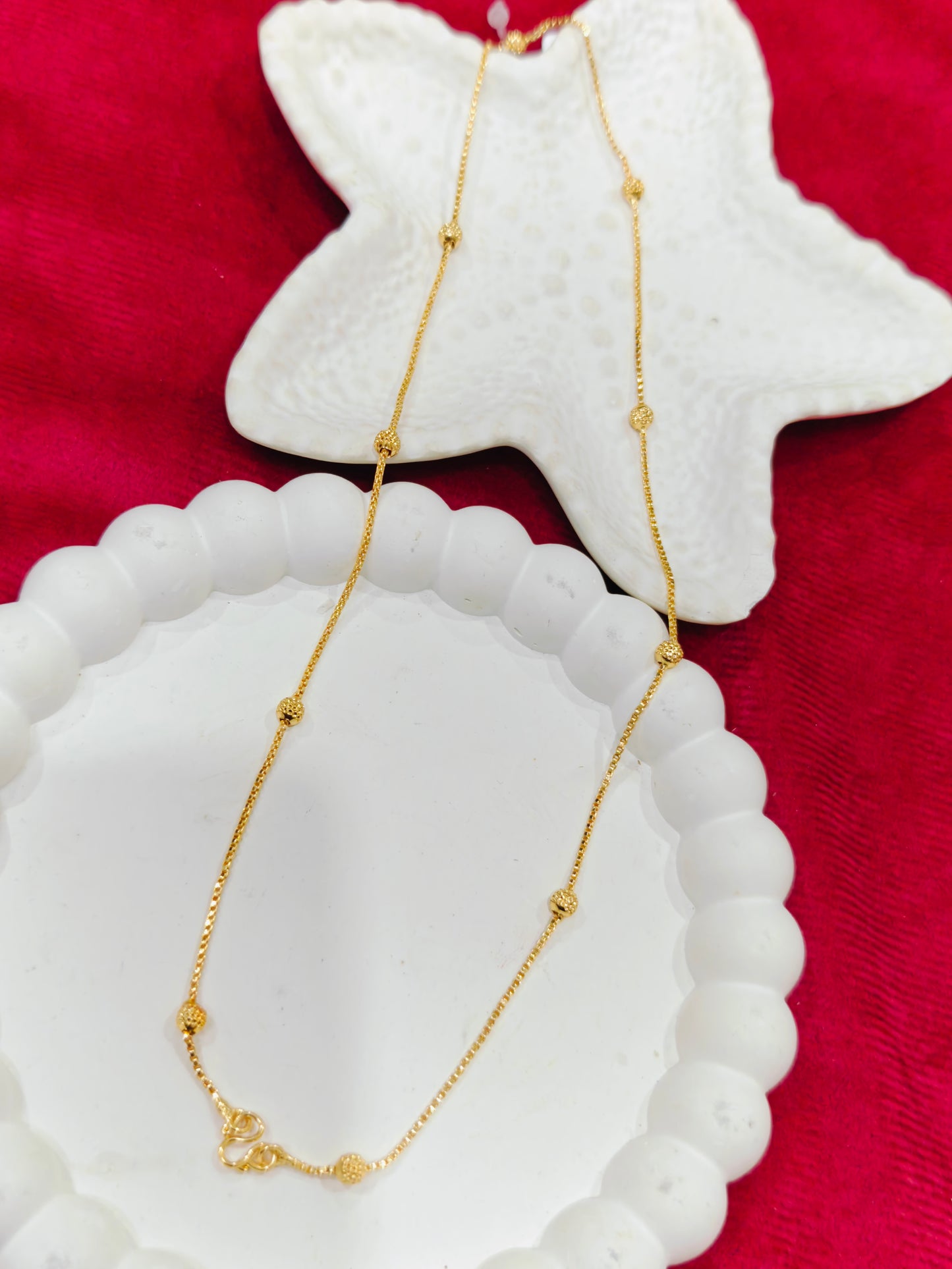 Gold Plated beaded Chain