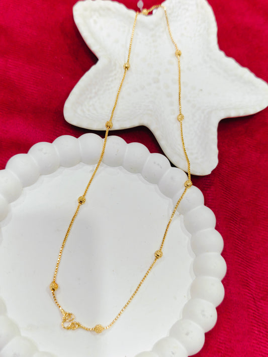 Gold Plated beaded Chain