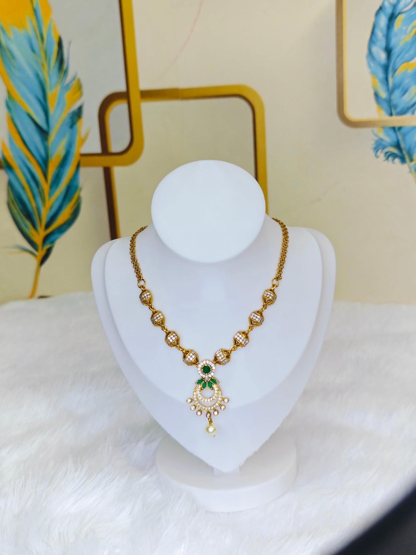 CZ Emerald Necklace
