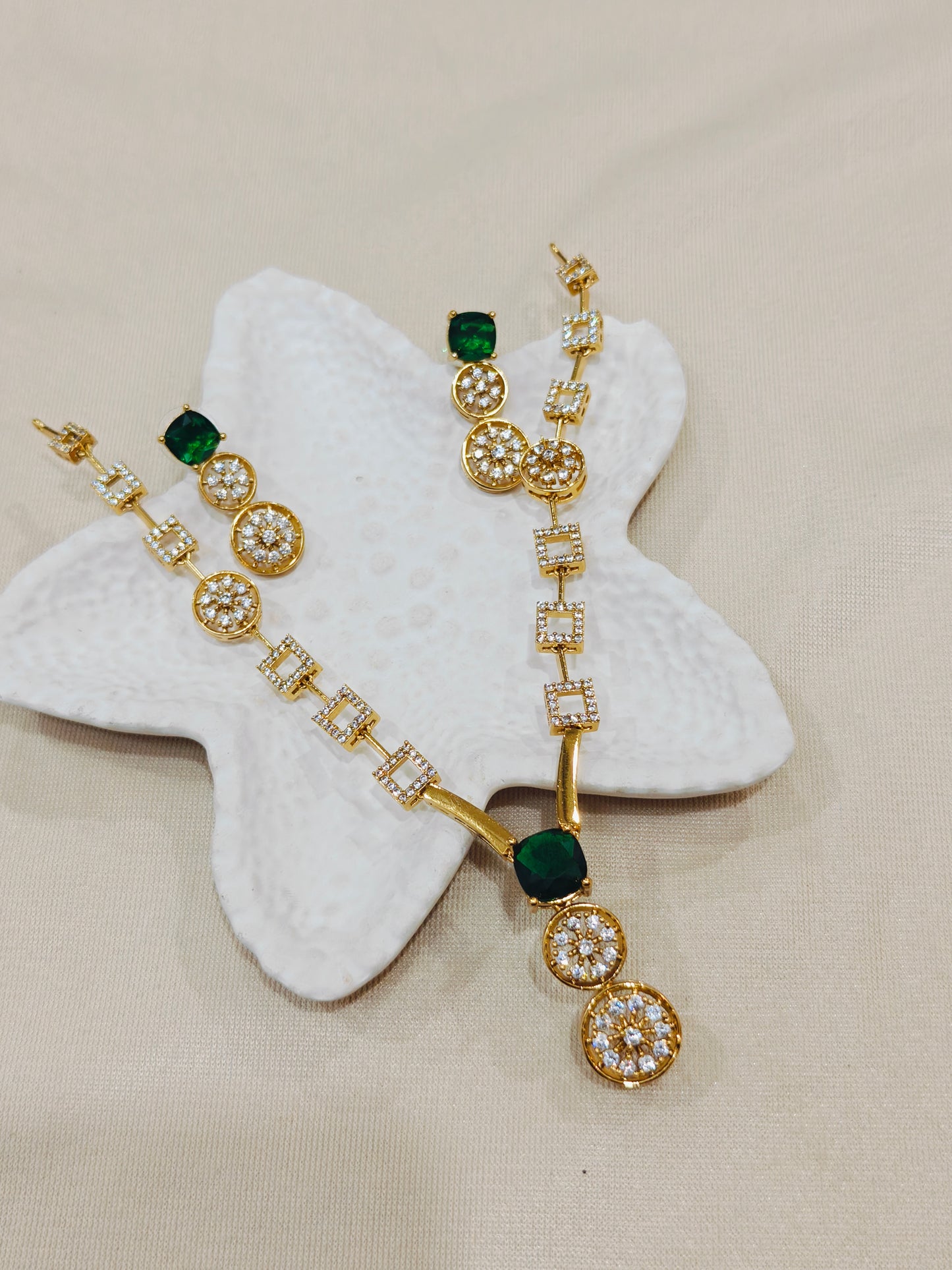 Emerald AD Necklace Set