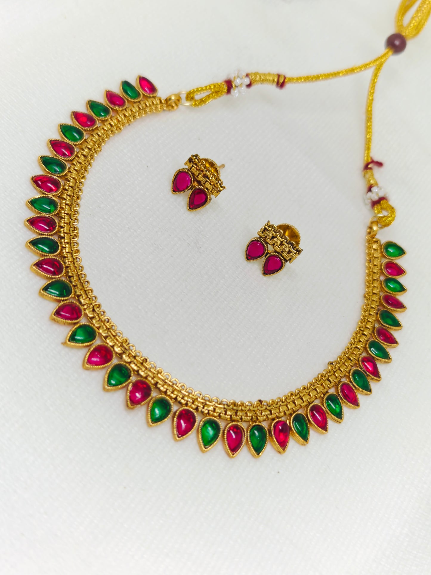 Multicolour Kemp  Stone Necklace