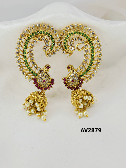 Kemp Stone Ear -Cuff Jhumka
