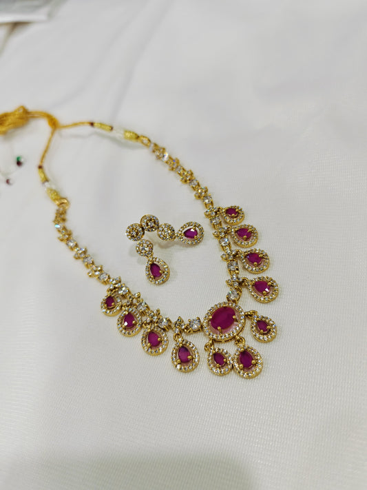 Ruby  Stone Necklace
